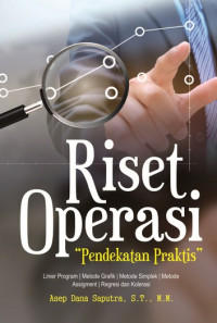 Image of Buku Riset Operasi : Pendekatan Praktis