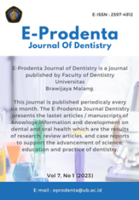 Image of E-Prodenta Journal of Dentistry