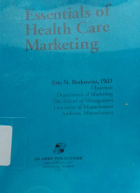 Image of Essentials of Health Care Marketing