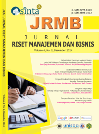 Image of Jurnal Riset Manajemen dan Bisnis (JRMB)  2022, 2023, 2024