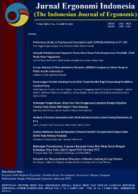 Image of The Journal Ergonomi Indonesia