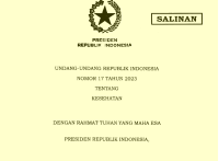 Image of Undang-Undang Nomor 17 Tahun 2023 Tentang Kesehatan